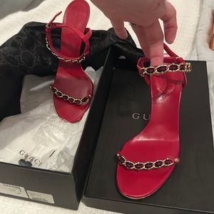 Gucci sandal pre owned in original box original price 500.